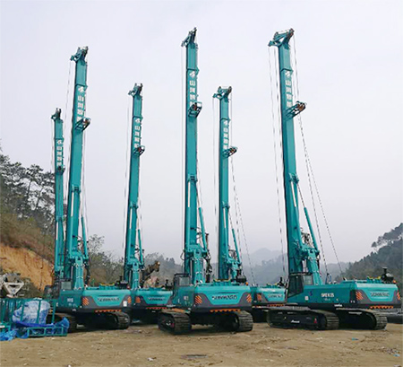 新年献礼龙8头号玩家智能9台SWDM25旋挖钻机征战越南