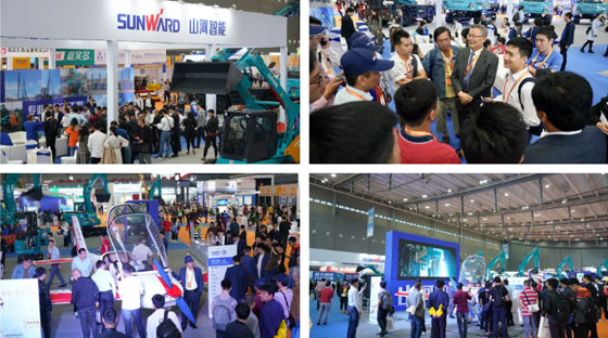 超强阵容尽显立异效果！龙8头号玩家智能闪灼长沙工程机械展