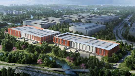 “龙8头号玩家绿”牵手“华为中国红”！龙8头号玩家智能高机装备集群助力华为团泊洼项目