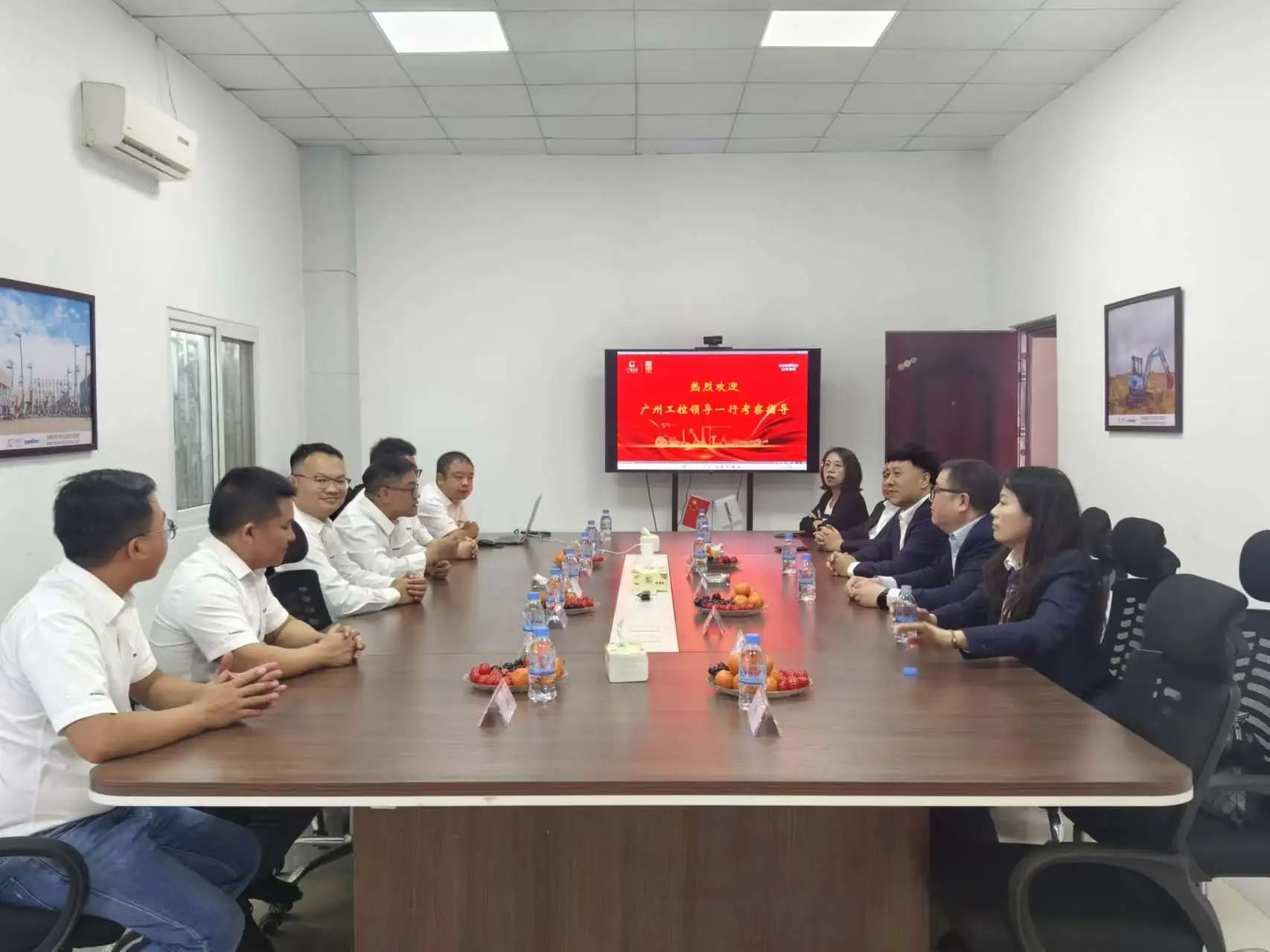 广州工控集团党委书记、董事长景广军率队考察龙8头号玩家智能柬埔寨子公司